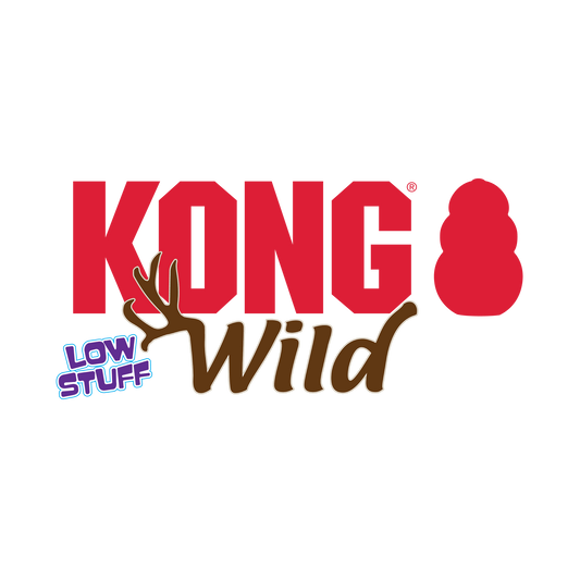 Dog Plush Toy KONG Wild Low Stuff Rabbit Squeaky Toy Medium - Main Feature View | Majestic Pet Kingdom