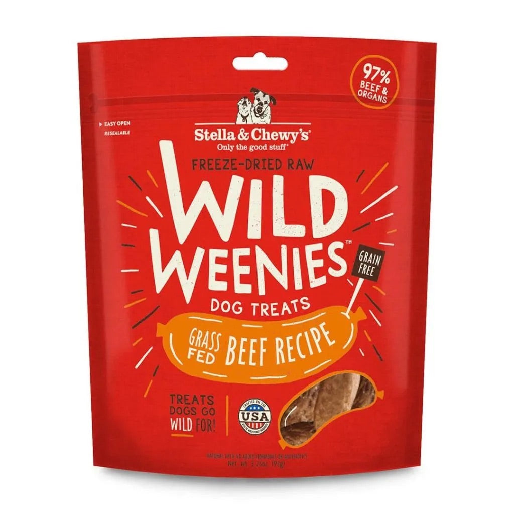 Dog Treats Stella & Chewys Wild Weenies Beef Chews 11.5oz Ba