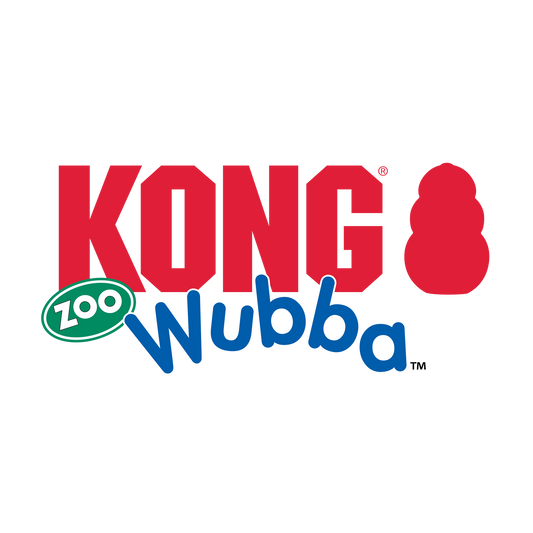 Dog Tug Toy KONG Wubba Zoo Mandrill Large Squeaky Fetching - Main Feature View | Majestic Pet Kingdom