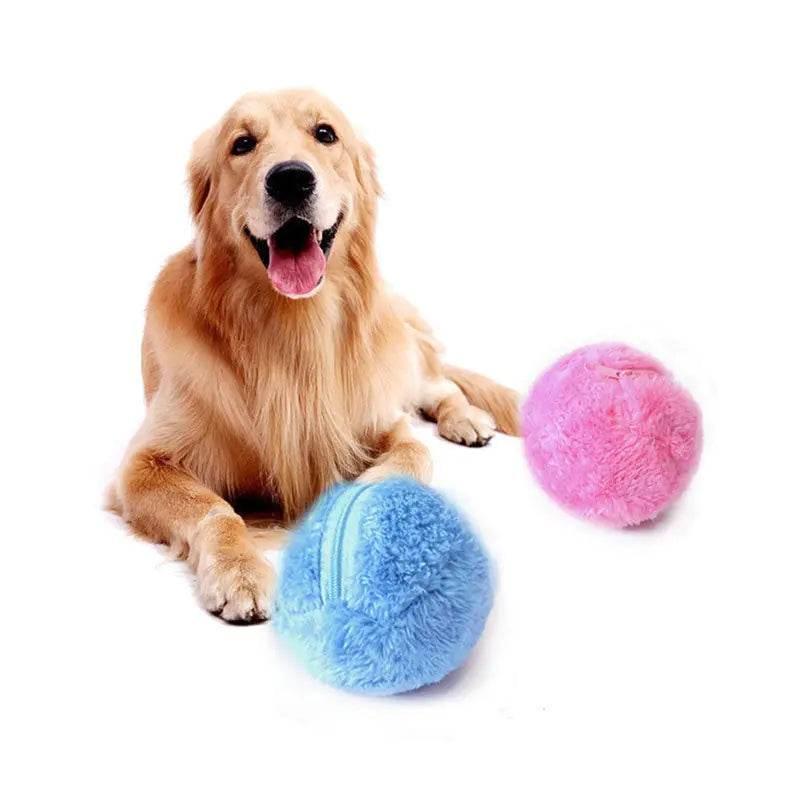 Automatic Plush Ball Pet Toy – Self-Rolling, 10cm Ball