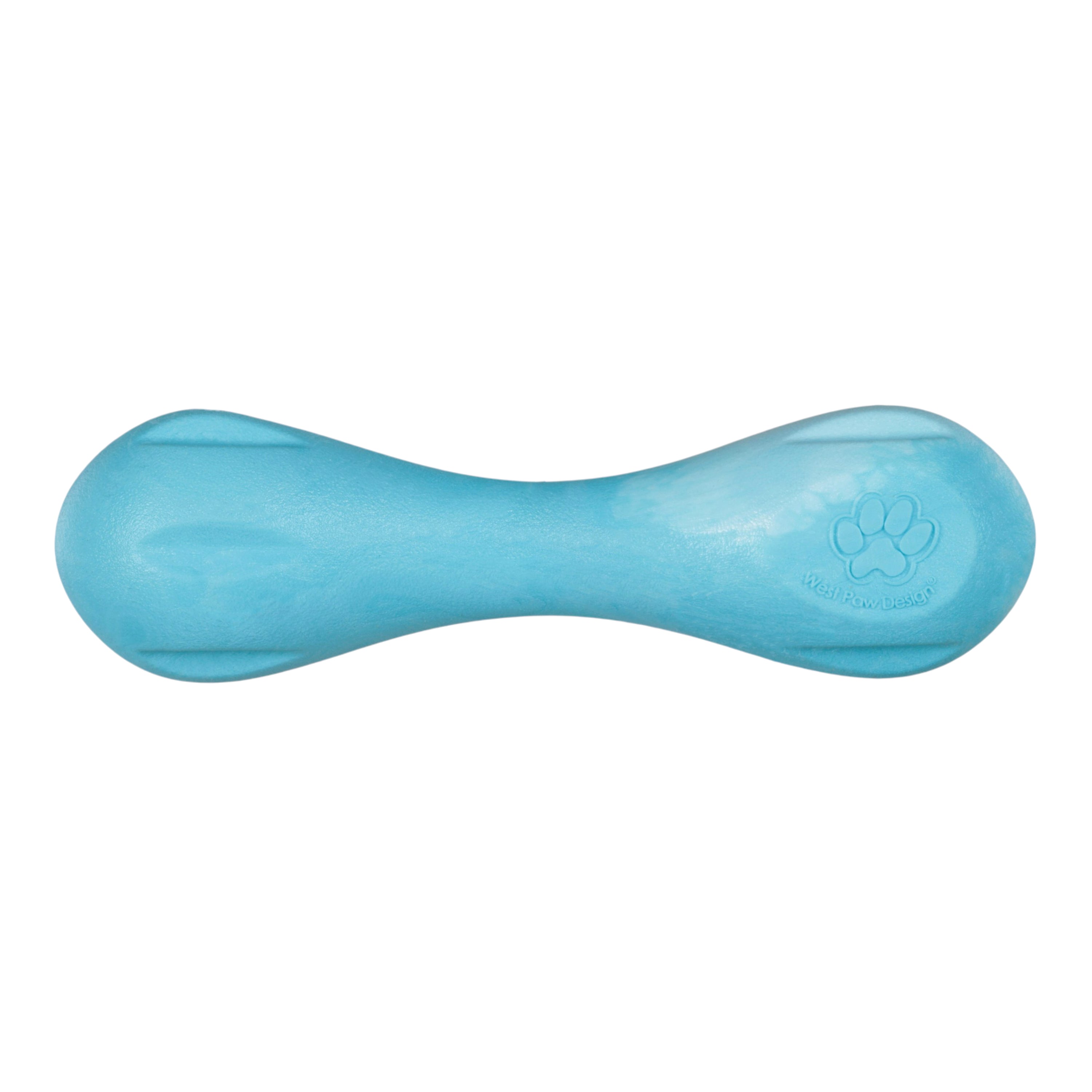 Hurley Aqua Swirl Chew Fetch Bone Toy for Tough Dogs