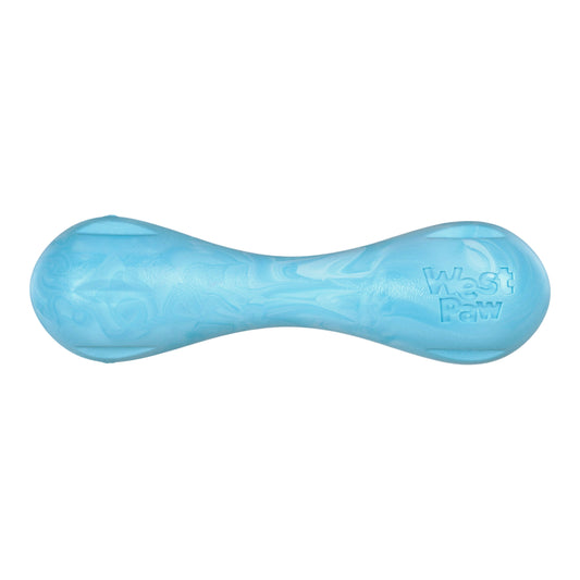 Hurley Aqua Swirl Chew Fetch Bone Toy for Tough Dogs