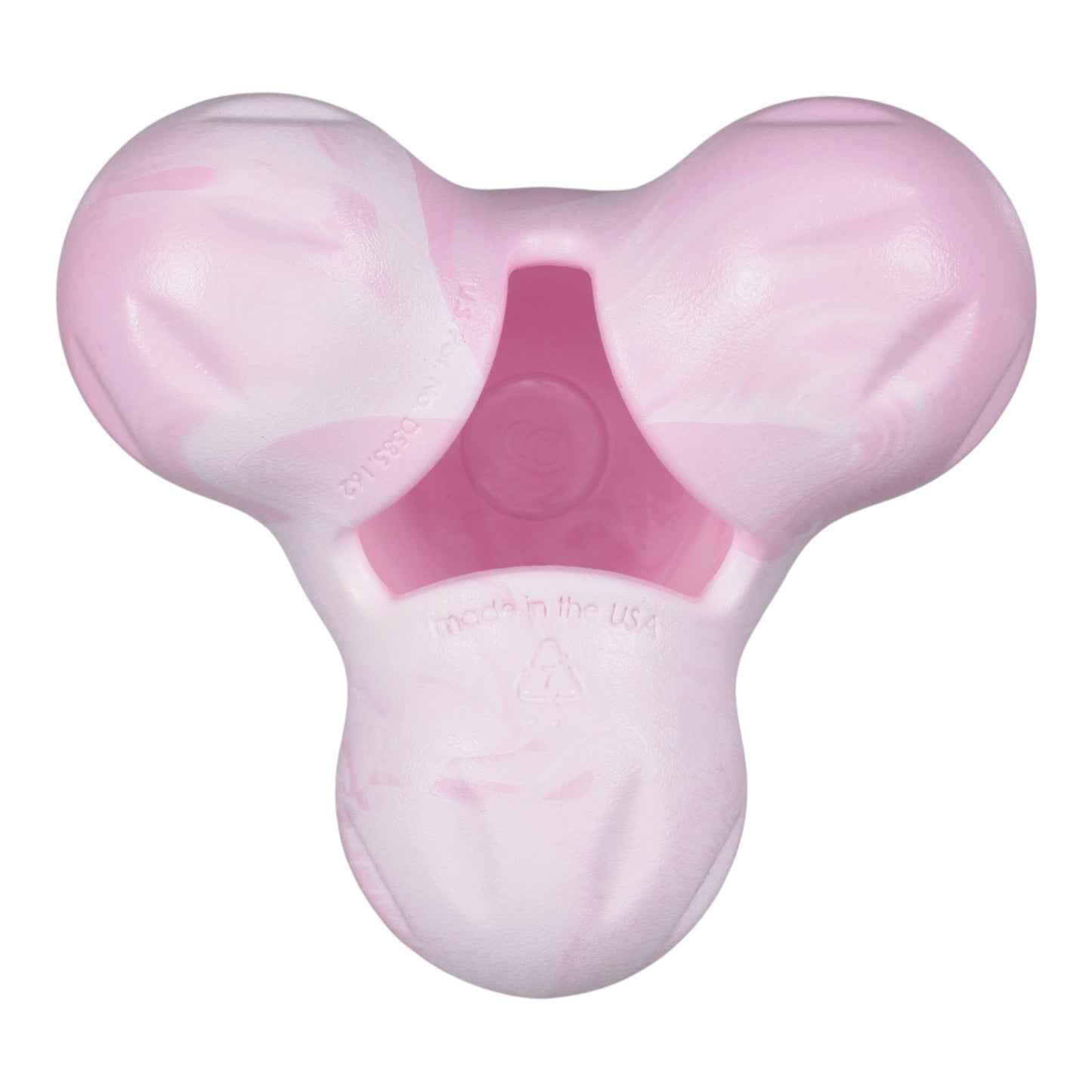 Dog Chew Toy Tux Bubblegum Swirl Treat Holder Tough Chewers