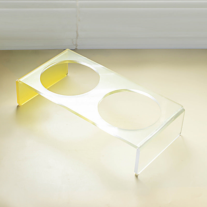 Cat Bowl Rack Acrylic Dog Bowl Anti-tumble - Majestic Pet Kingdom