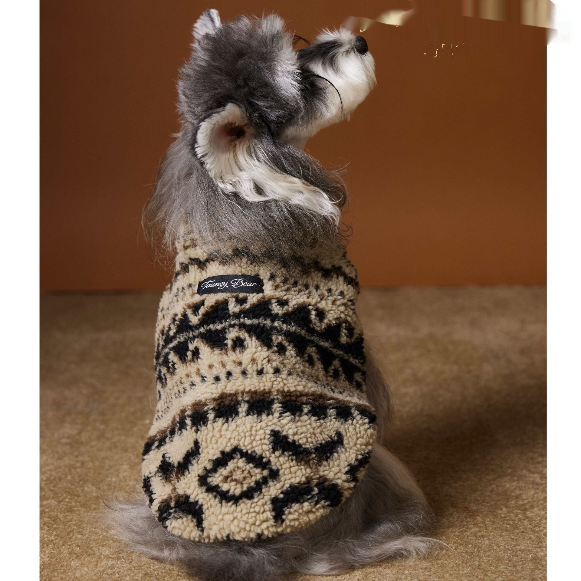 Dog Clothes For Fall And Winter Fair Isle Sleeveless Style Teddy And Shih Tzu - Majestic Pet Kingdom