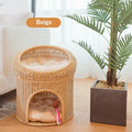 Warm Knitted Pet Bed Double-Layer Large Space Cat Bed