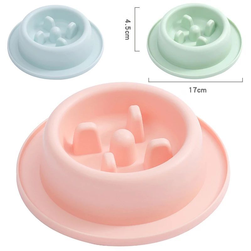 Dog Bowl Slow Feeder Interactive Puzzle Plate Anti-Choke Dish - Detail Angle 2 | Majestic Pet Kingdom
