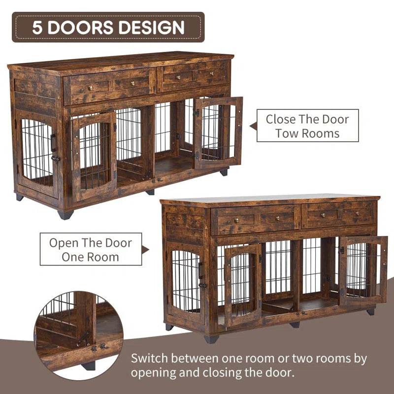 Modern Console Dog Crate
