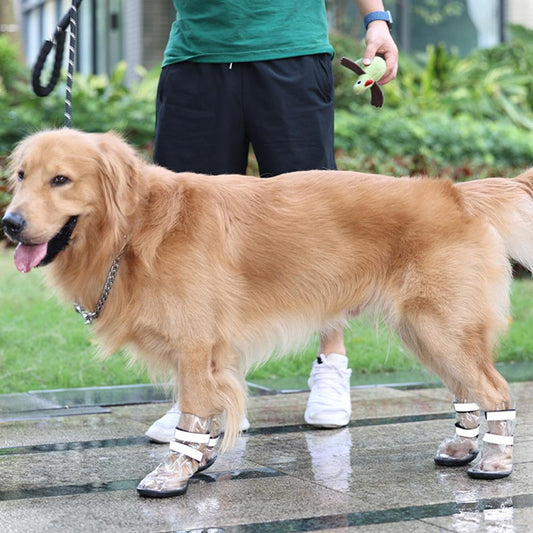 Dog Shoes Waterproof Splash-Proof Outdoor Boots Large Breeds