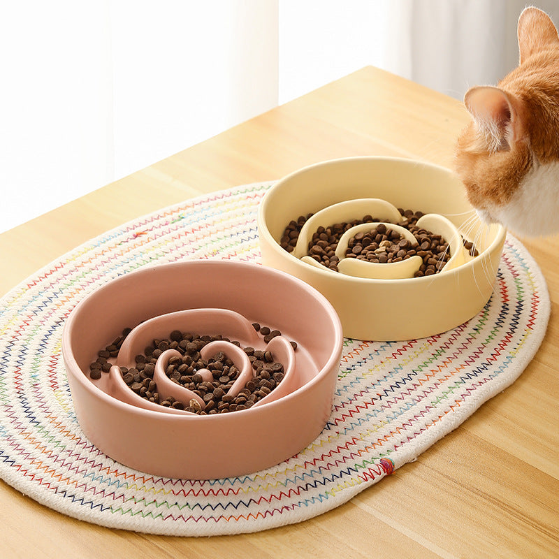 Ceramic Pet Cat And Dog Bowl Small And Medium-sized Dogs Puppy