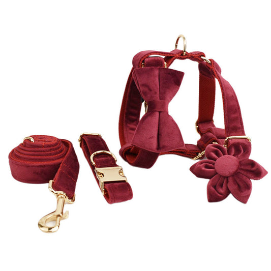 Pet Collar Dog Fabric Velvet Ergonomic Walking Harness | Majestic Pet Kingdom™