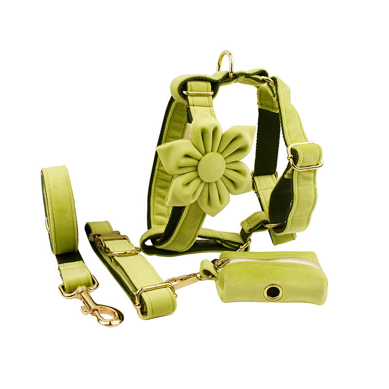 Pet Collar Dog Fabric Velvet Ergonomic Walking Harness | Majestic Pet Kingdom™