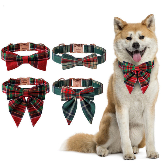Christmas Dog Collar Rose Gold Buckle Ergonomic Walking Harness | Majestic Pet Kingdom™