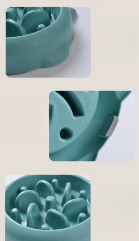 Dog Bowl Slow Feeder Anti-Choking Maze Healthy Eating Plate - Detail Angle 5 | Majestic Pet Kingdom