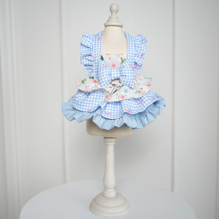 Cute Floral-patterned Gloria Dress For Small And Medium-sized Dogs | Purrfect Pet Kingdom