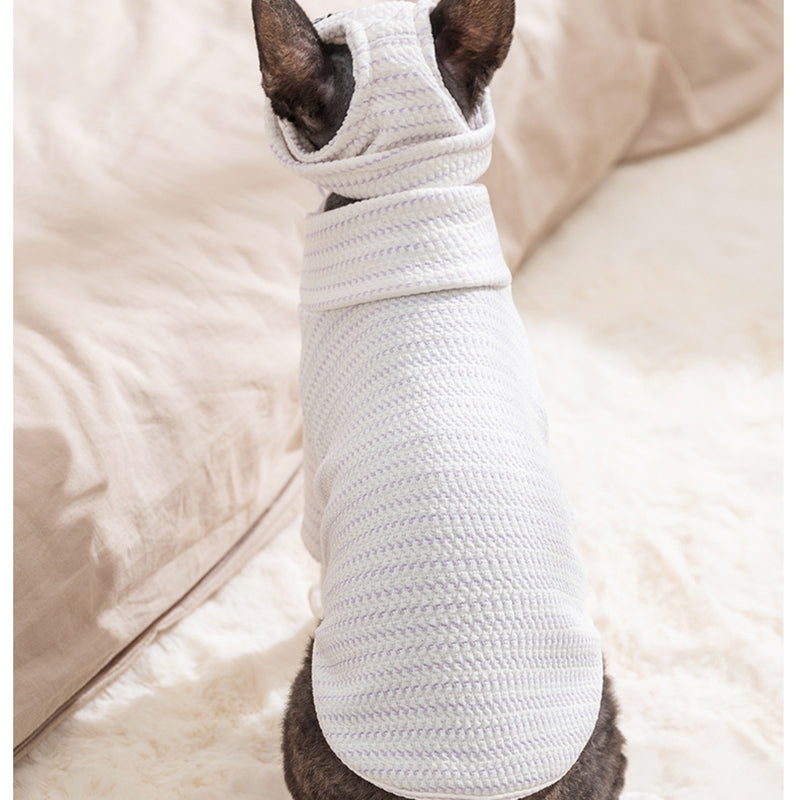New Pet Base Shirt, Thin And Simple Striped Two-legged Shirt For Autumn And Winter, German Cat, Puppy, Dog And Cat Clothes - Majestic Pet Kingdom
