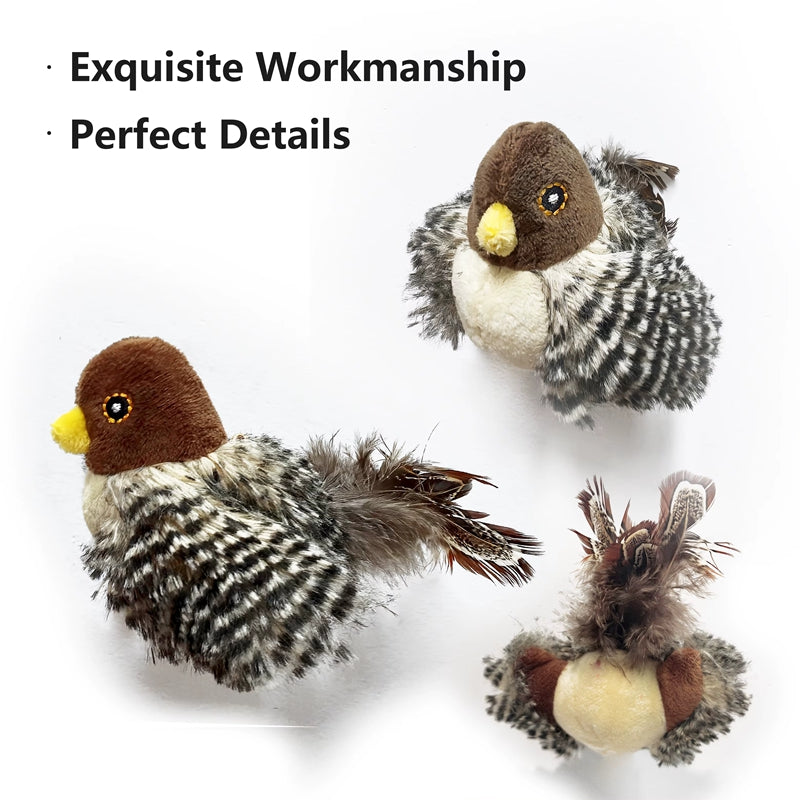 Cat Toy Electric Chirping Bird Simulation Catnip Feather Play - Detail Angle 4 | Majestic Pet Kingdom