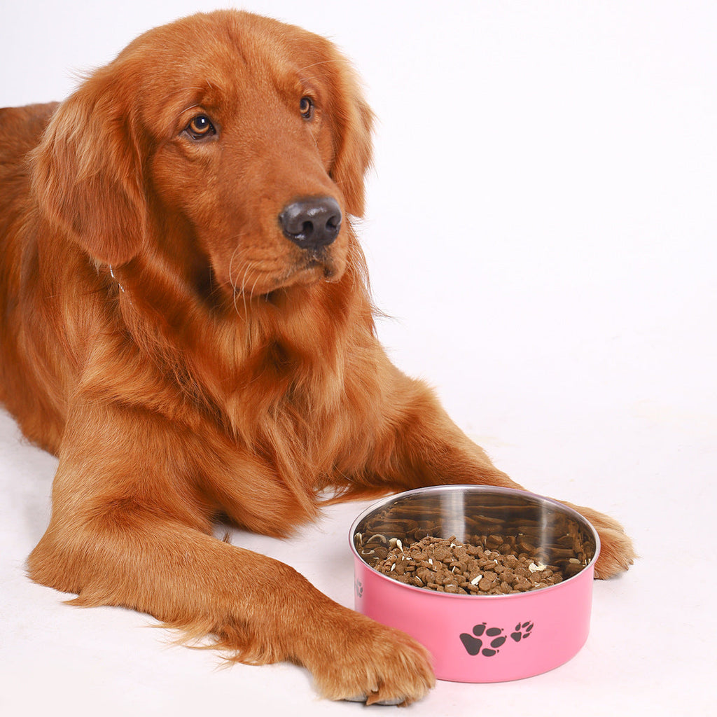 Stainless Steel Dog Bowl Large Capacity Anti-tumble Cat Bowl - Majestic Pet Kingdom