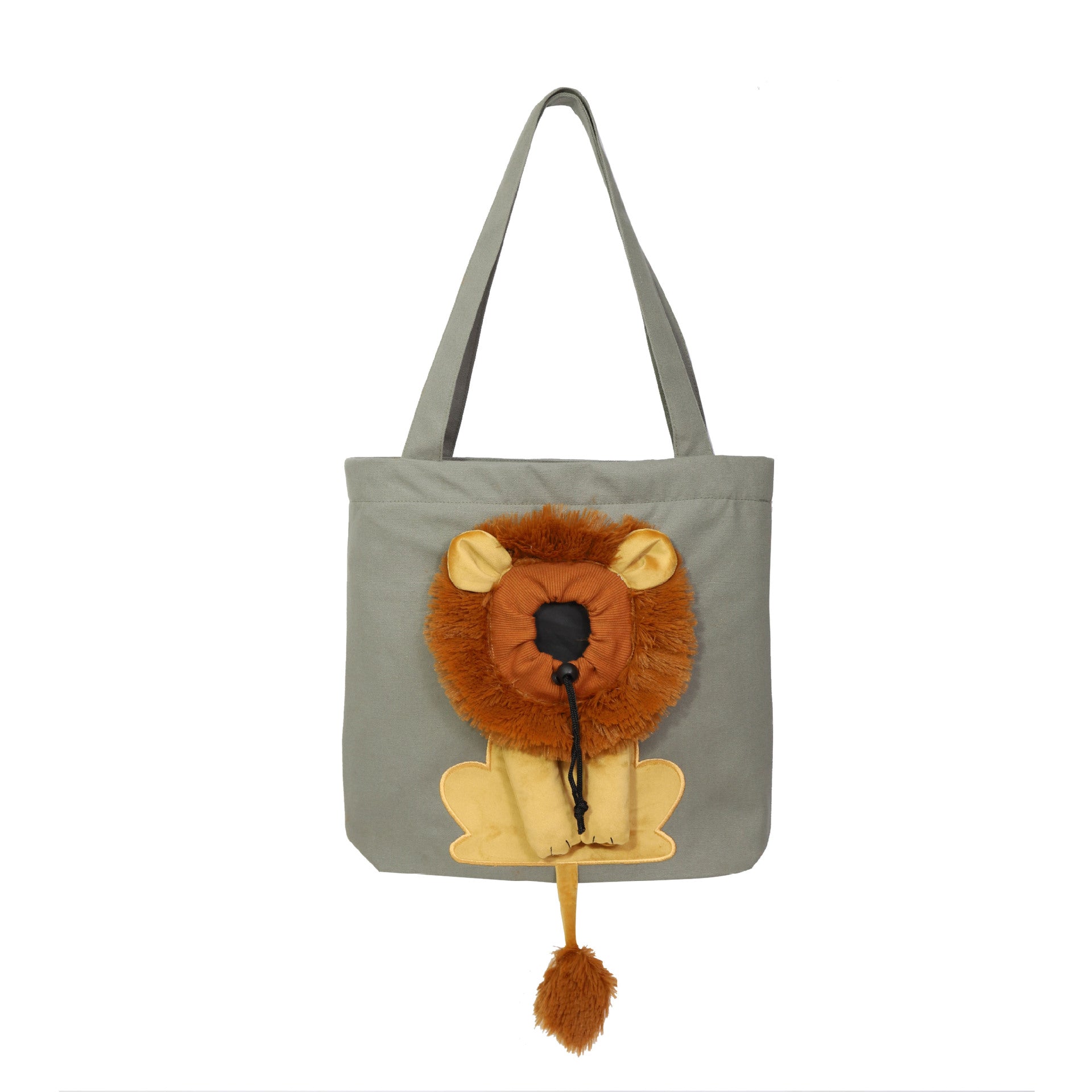 Soft Pet Carriers Lion Design Portable Breathable Bag Cat Dog Carrier Bags Outgoing Travel Pets Handbag With Safety Zippers - Majestic Pet Kingdom
