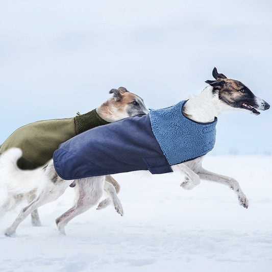 Pet Windproof Adjustable Down-Padded Jacket Warm Reversible Vest For Dogs