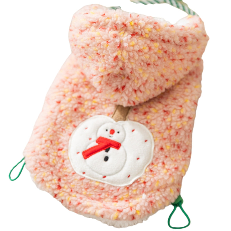 Dog Hoodie Colorful Dot Leadable Christmas Pet Clothes | Purrfect Pet Kingdom