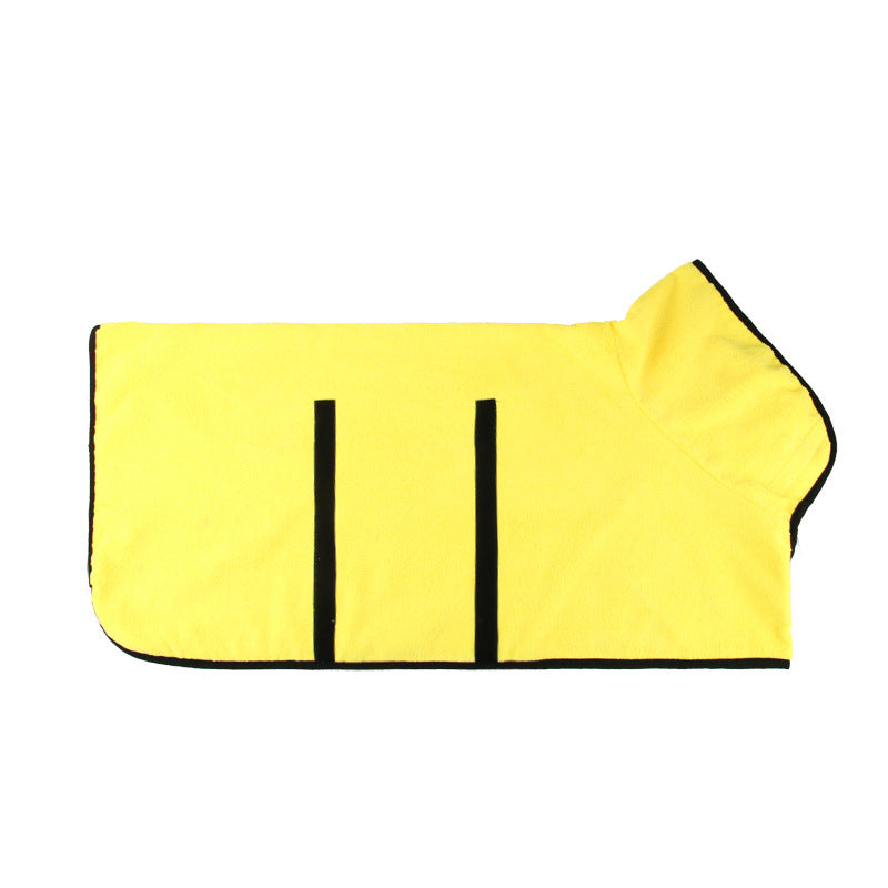 Pet Puppy Clothes Bathing Robe Neck Pet Clothes Tucked Waist Dog Shirts - Majestic Pet Kingdom