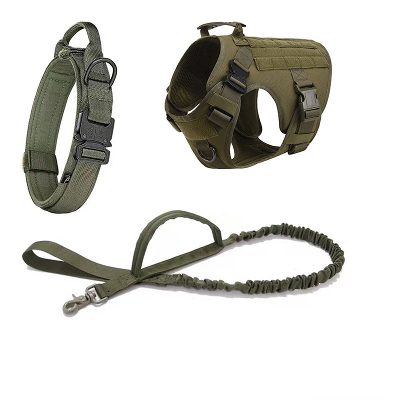 Dog Collar and Leash Set Tactical Military 3-Piece Walking Kit - Detail Angle 6 | Majestic Pet Kingdom