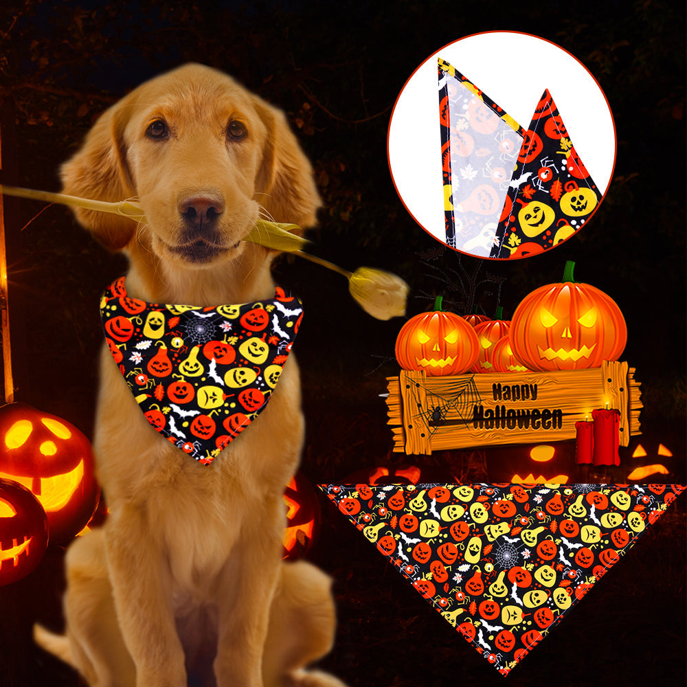 Festive Halloween Dog Bandanas & Bandana