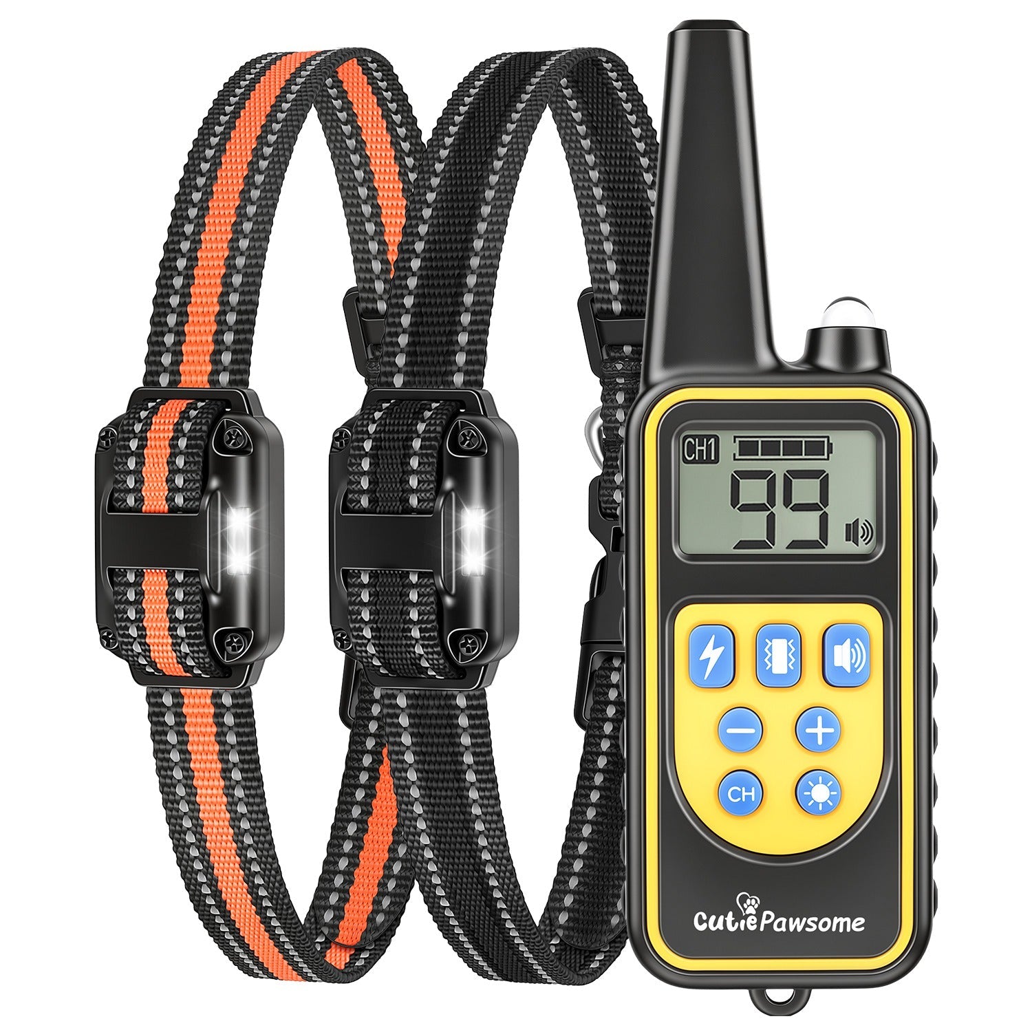 Rechargeable Dog Training Collar with Remote – 875 Yard Range - Majestic Pet Kingdom