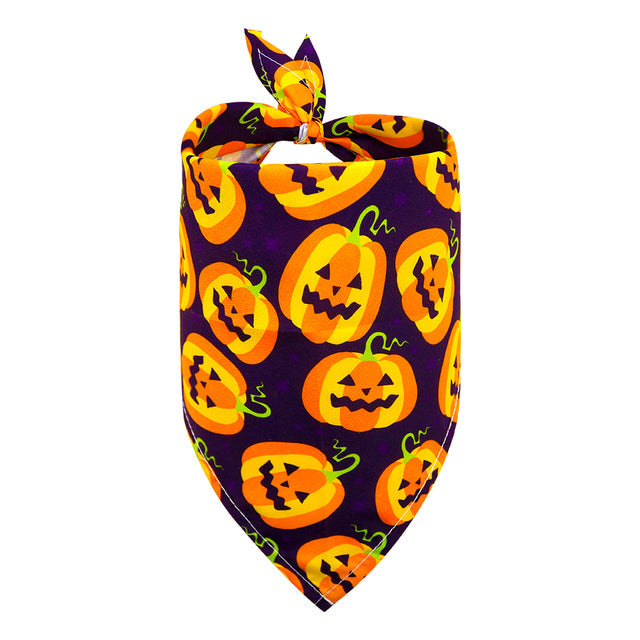 Festive Halloween Dog Bandanas & Bandana