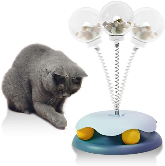 Cat Treat Dispenser Toy With Track Ball Leakage Design Promotes Healthy Eating Habits And Provides Entertainment Ideal For Young Pet Owners | Purrfect Pet Kingdom