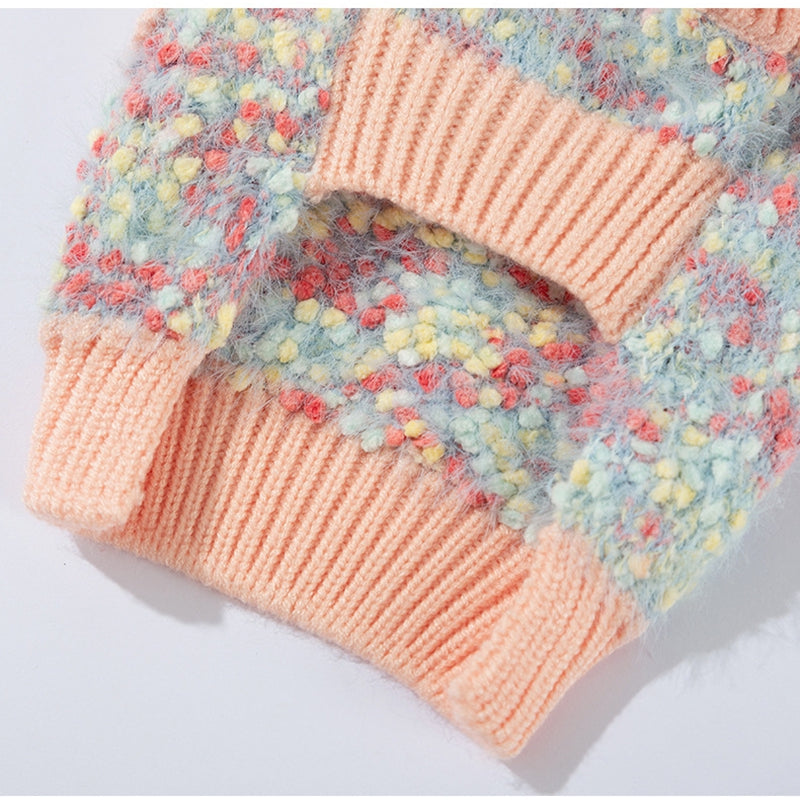 Autumn And Winter Pet Sweaters, Three-dimensional Bear Floral Yarn, Small And Medium-sized Dog Bichon Frise Yorkshire Terrier Pullover, Cat And Dog Clothes - Majestic Pet Kingdom