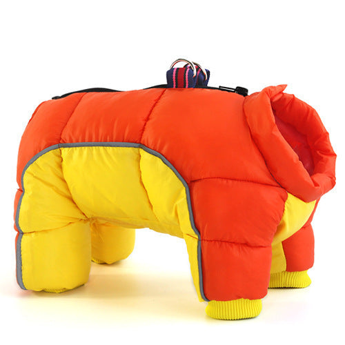 Pet Dog Winter Clothes Thick Warm Down Jacket Teddy Cotton Coat - Majestic Pet Kingdom