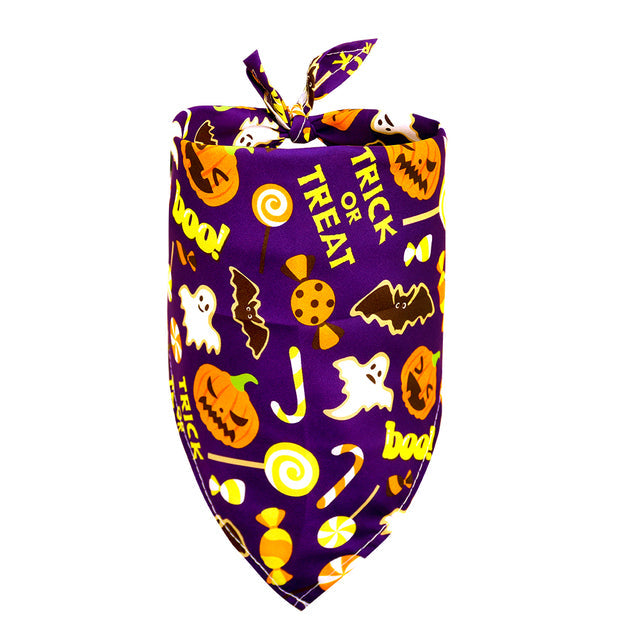 Festive Halloween Dog Bandanas & Bandana