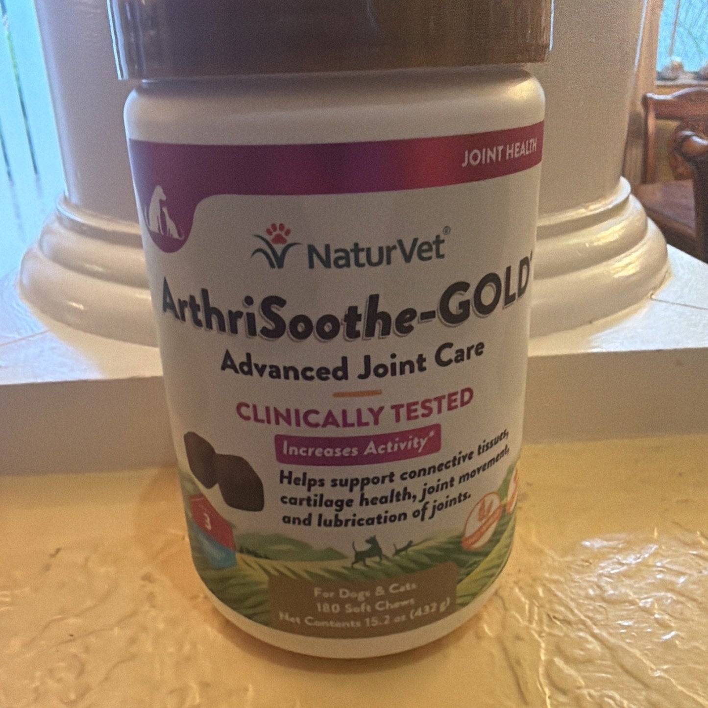 Pet Joint Chews NaturVet ArthriSoothe-GOLD Mobility 180 Softs - Main Feature View | Majestic Pet Kingdom
