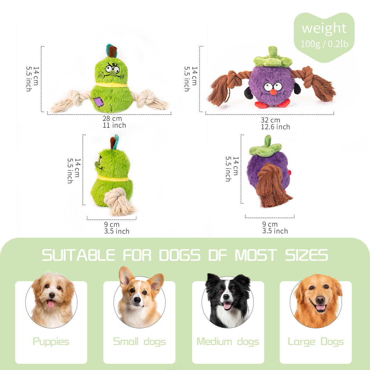 Interactive Dog Toy Plush Rope Knot Tug Of War Game Bb Bite Resistant Molar Tooth Toy | Purrfect Pet Kingdom