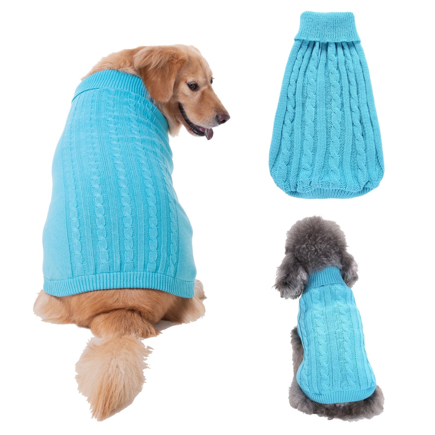 Solid Color Puppy Dog Clothes Teddy Bichon Pet Sweater - Majestic Pet Kingdom