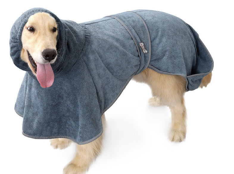Pet Bathrobe Cotton Dog Towel Is Highly Absorbent - Majestic Pet Kingdom
