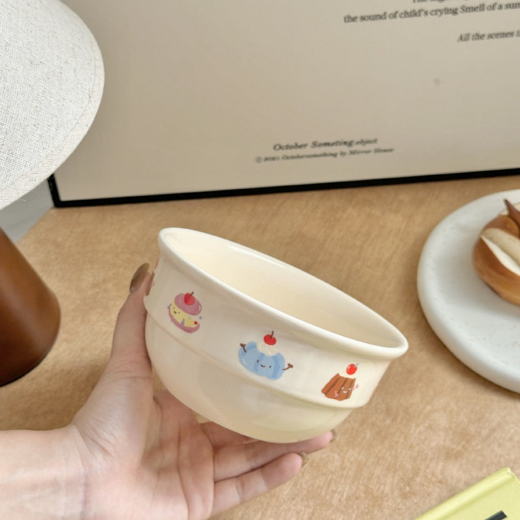 Original Cartoon Cute Cherry Sausage Dog Ceramic Tableware - Majestic Pet Kingdom