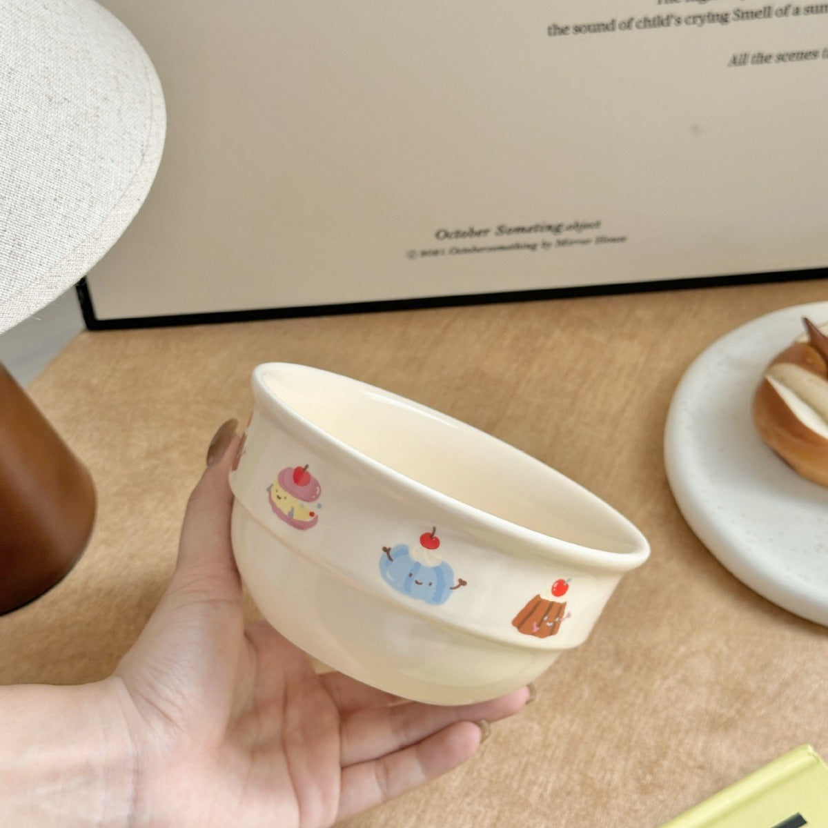 Original Cartoon Cute Cherry Sausage Dog Ceramic Tableware - Majestic Pet Kingdom