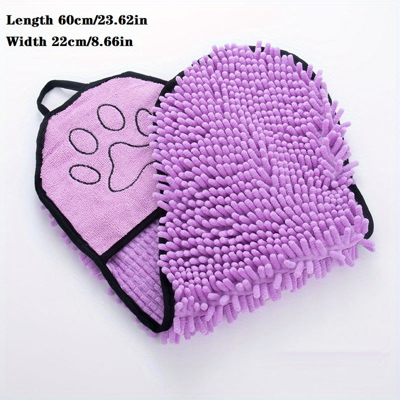 Microfiber Quick-Drying Pet Towel with Pockets - Majestic Pet Kingdom