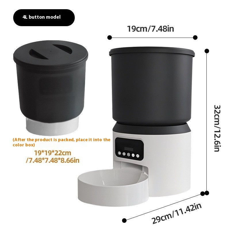 4L Smart Feeder Pet Cat Dog Timing Remote Monitoring - Majestic Pet Kingdom