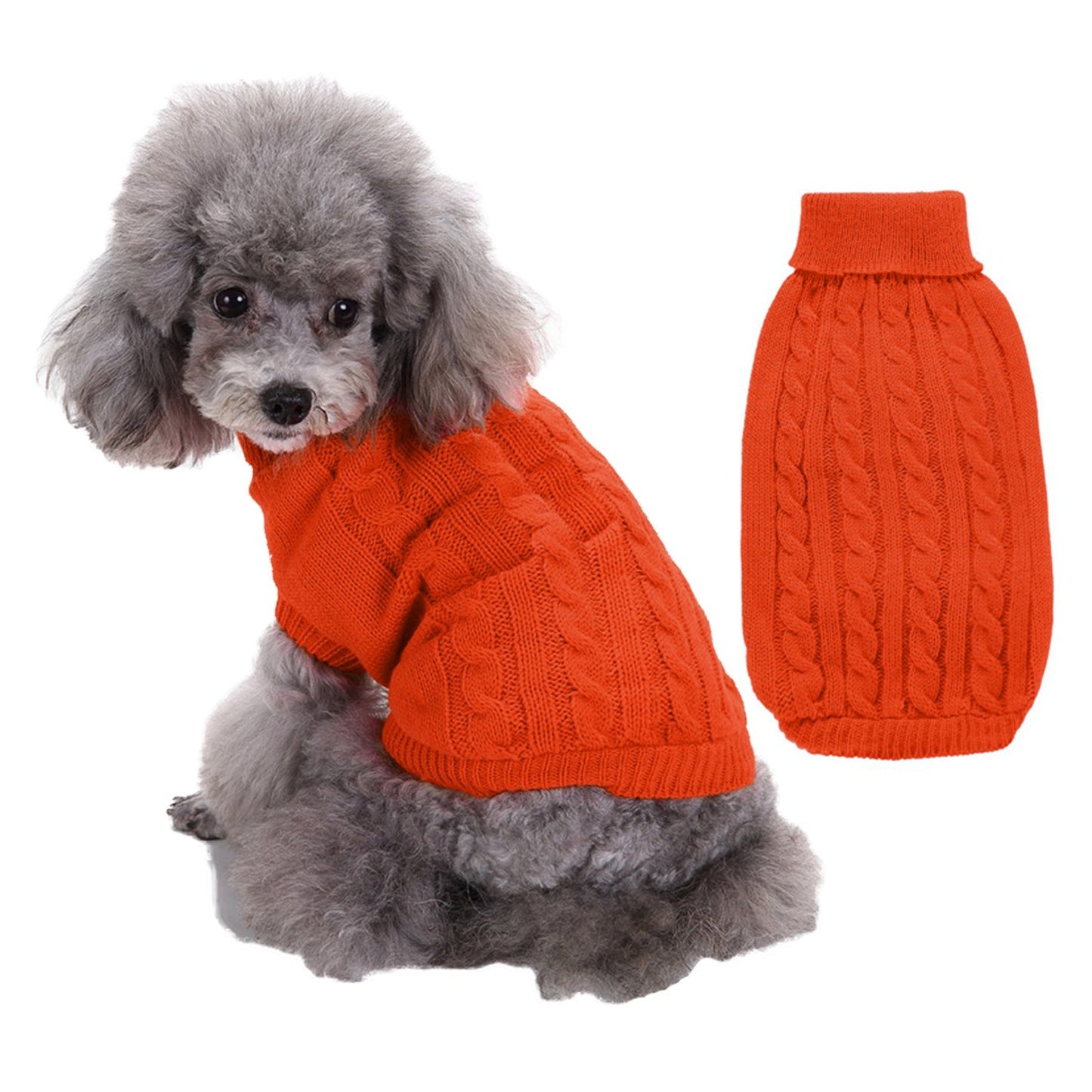 Solid Color Puppy Dog Clothes Teddy Bichon Pet Sweater - Majestic Pet Kingdom
