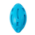 Durable Squeaky Rubber Rugby Dog Toy Ball