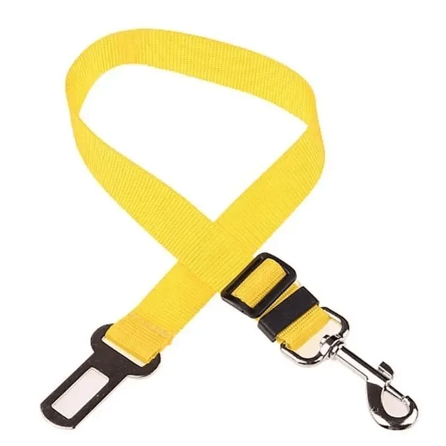 Dog Seat Belt Heavy Duty Adjustable Nylon Car Travel Tether - Detail Angle 3 | Majestic Pet Kingdom