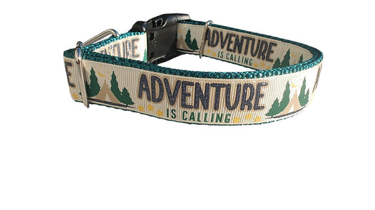 Dog Collar Adventure Is Calling Glitter Mountain Travel Nylon
