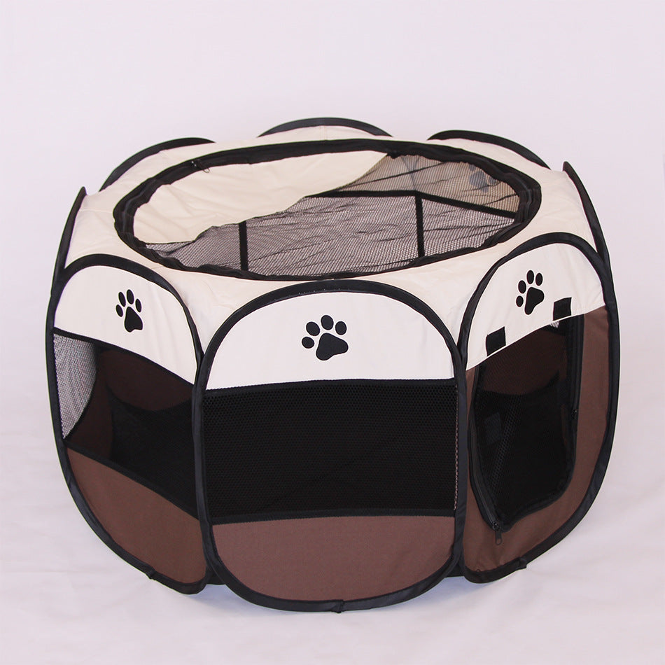 Folding Octagonal Pet Fence Oxford Cloth Cat And Dog Kennel | Majestic Pet Kingdom™