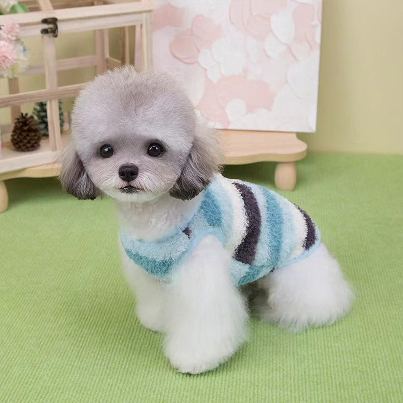 Dog Coat Cute Bear Label Two-Legged Winter Clothing