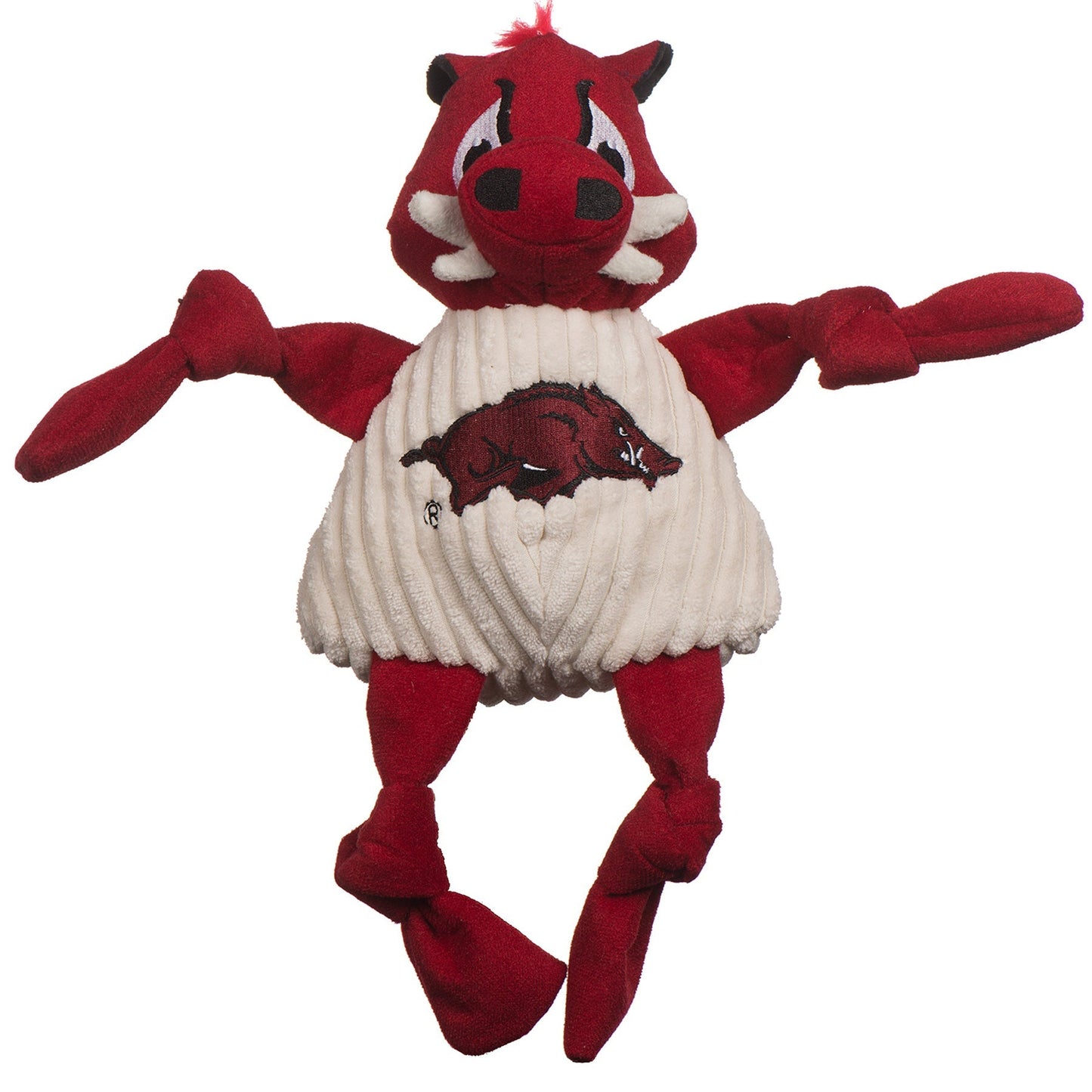 Dog Plush Toy NCAA NC State Mr Wuf Mascot Knottie Squeak