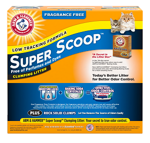 Cat Litter Arm & Hammer Super Scoop Fragrance Free Clay 14lb